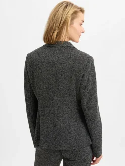 s.Oliver BLACK LABEL Blazer<Damen Blazer schwarz weiß meliert