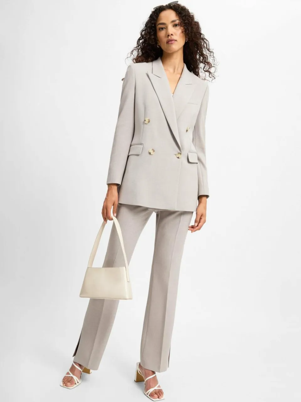 BOSS Blazer<Damen Blazer - Jaleto hellgrau uni