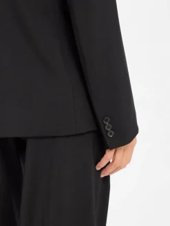 Weekend Max Mara Blazer<Damen Blazer aus Schurwolle - Lamine schwarz uni