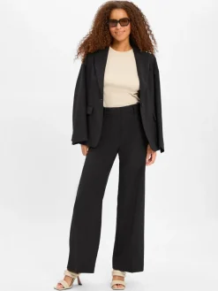 Weekend Max Mara Blazer<Damen Blazer aus Schurwolle - Lamine schwarz uni