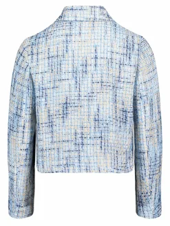 Betty Barclay Blazer<Damen Blazer-Jacke blau gemustert
