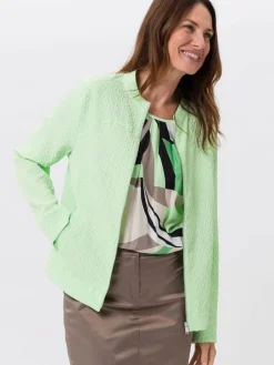 Frank Walder Blazer<Damen Blazerjacke grün uni