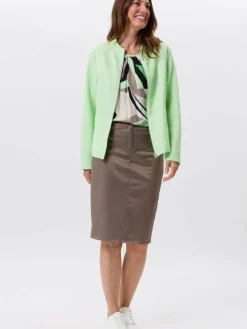 Frank Walder Blazer<Damen Blazerjacke grün uni