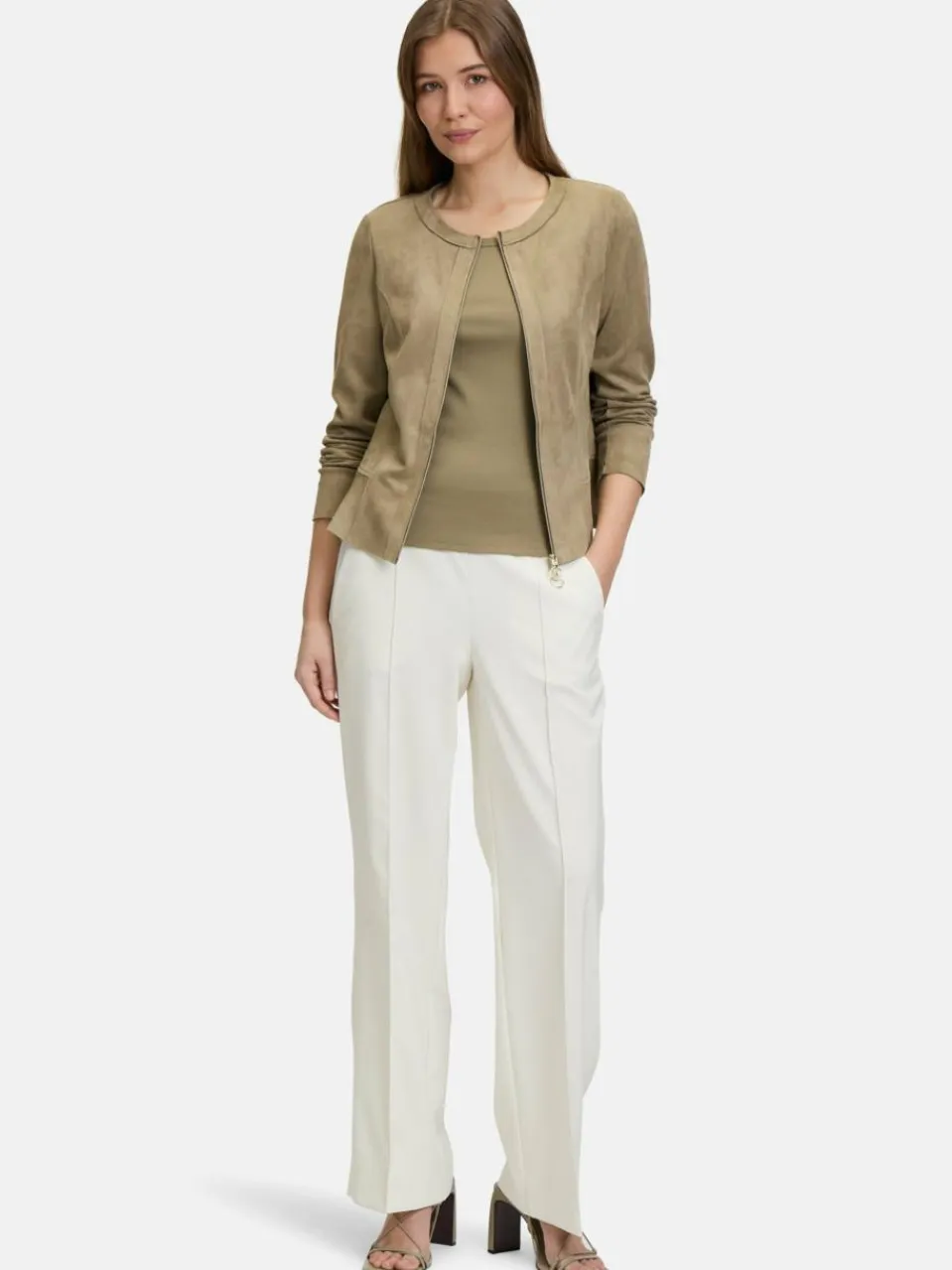 Betty Barclay Blazer<Damen Blazer-Jacke taupe uni