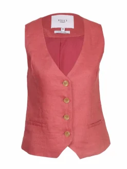 Vicci Germany Jacken & Westen<Damen Blazerweste altrosa uni