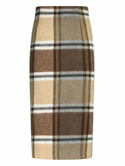 Nicowa Röcke<Damen Bleistiftrock - LANOWA braun kariert