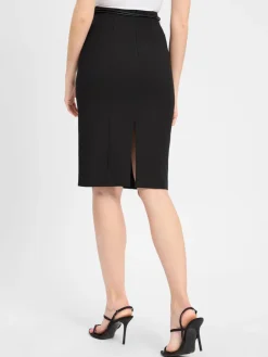 HUGO Röcke<Damen Bleistiftrock - Ropinea schwarz uni