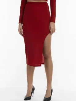 Damen Faina Röcke>Damen Bleistiftrock in Glitzer-Optik