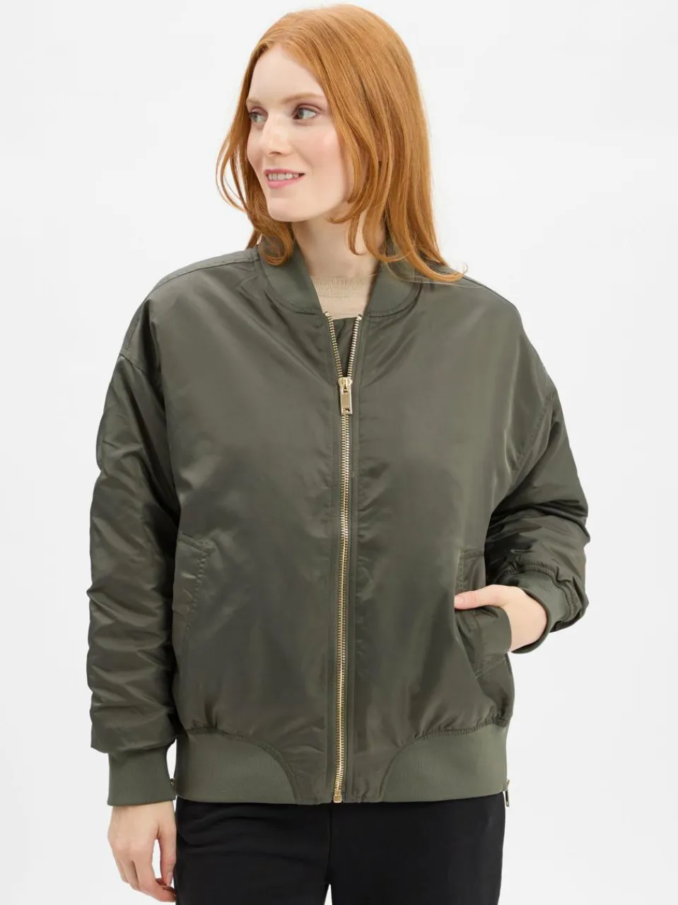 Marie Lund Collection Jacken & Westen<Damen Blouson khaki uni