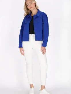 Schmuddelwedda Jacken & Westen<Damen Blouson royal gemustert