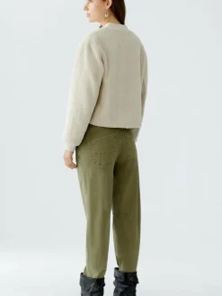 Oui Jacken & Westen<Damen Blouson beige uni