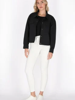 Schmuddelwedda Jacken & Westen<Damen Blouson schwarz gemustert