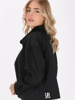 Schmuddelwedda Jacken & Westen<Damen Blouson schwarz gemustert