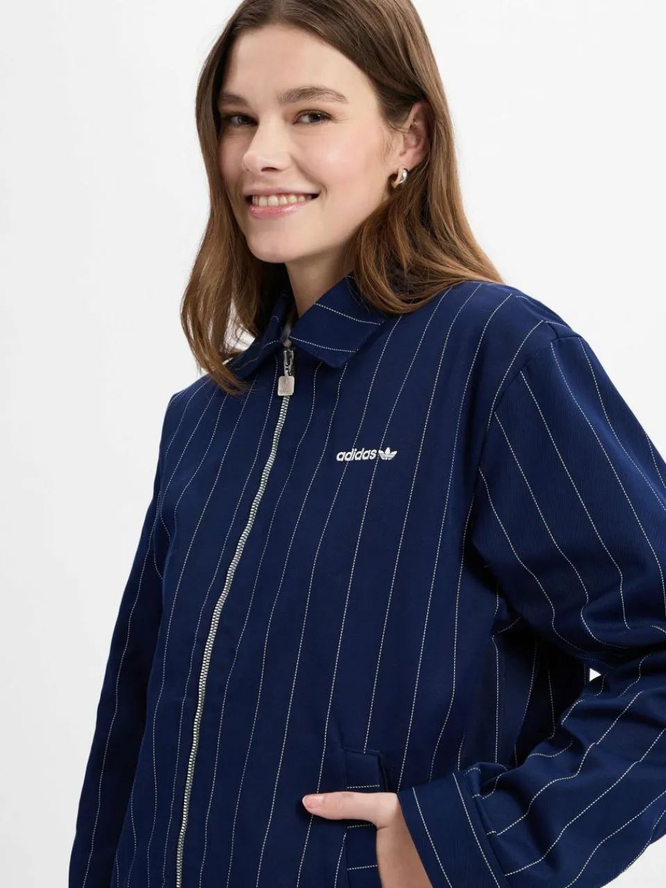 Damen adidas Originals Jacken & Westen>Damen Blouson - Pinstripe Jacket