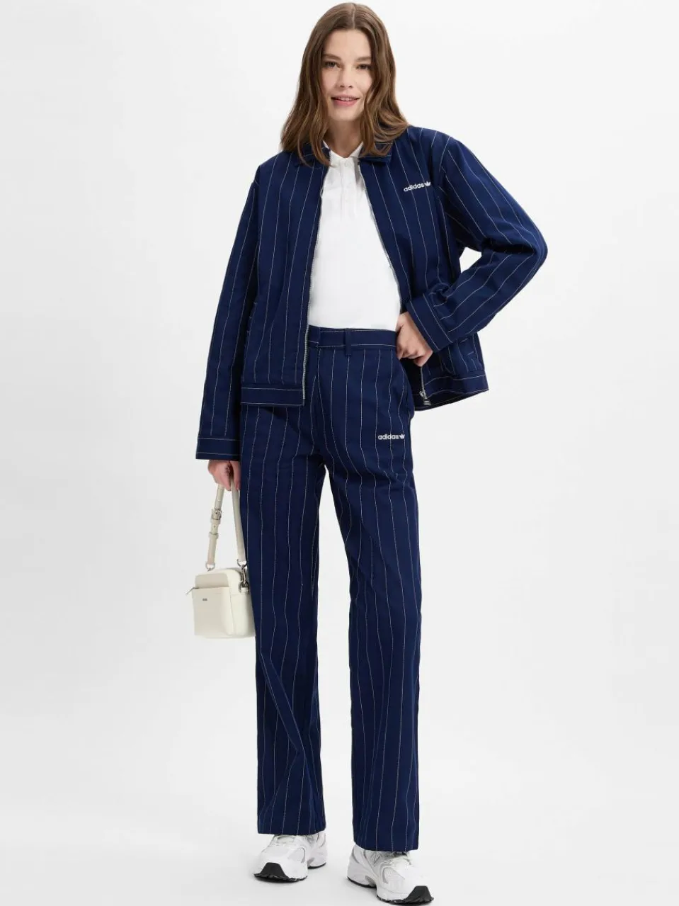 Damen adidas Originals Jacken & Westen>Damen Blouson - Pinstripe Jacket