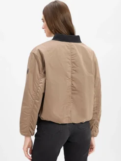 Amber & June Jacken & Westen<Damen Blouson-Jacke taupe uni