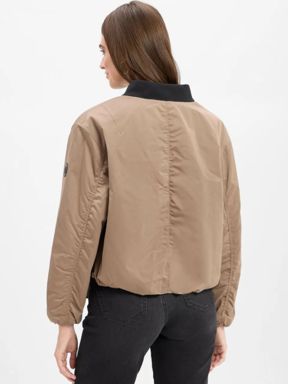 Amber & June Jacken & Westen<Damen Blouson-Jacke taupe uni