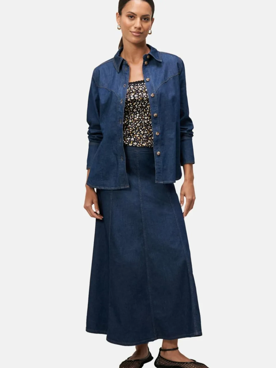 Damen zero Shirts & Tops>Damen Blumenshirt