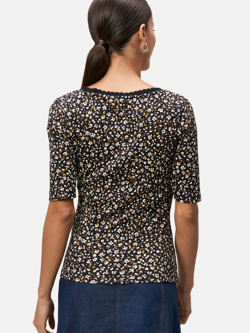 Damen zero Shirts & Tops>Damen Blumenshirt