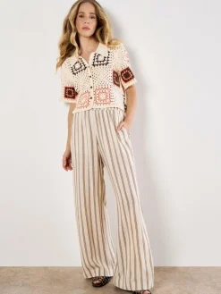 Apricot Pullover & Strickjacken<Damen Bluse koralle strukturiert