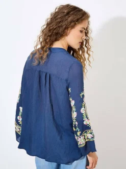 Damen Apricot Blusen>Damen Bluse