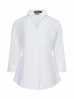 Franco Callegari Blusen<Damen Bluse weiß gemustert