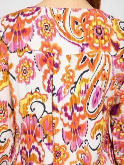 Vicci Germany Blusen<Damen Bluse orange gemustert