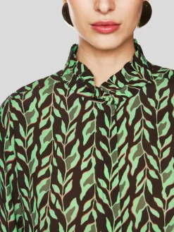 Marc Cain Blusen<Damen Bluse braun gemustert