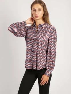 Vicci Germany Blusen<Damen Bluse rot blau kariert