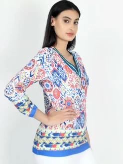 Vicci Germany Blusen<Damen Bluse mehrfarbig bedruckt