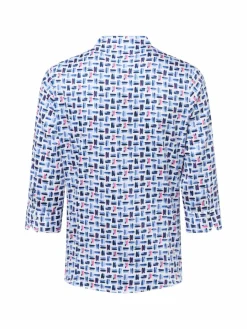 Franco Callegari Blusen<Damen Bluse marine weiß gemustert