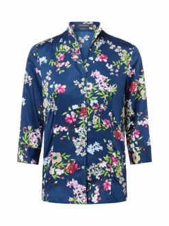 Franco Callegari Blusen<Damen Bluse indigo mehrfarbig gemustert