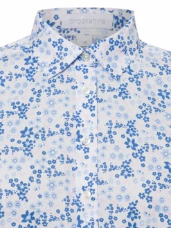 brookshire Blusen<Damen Bluse blau weiß uni