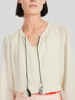 Marc Cain Blusen<Damen Bluse beige uni