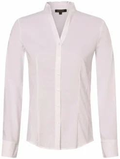 More & More Blusen<Damen Bluse weiß uni