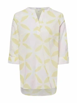Marie Lund Blusen<Damen Bluse vanille mehrfarbig gemustert