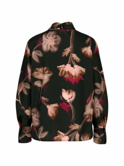 Marc Cain Blusen<Damen Bluse schwarz gemustert