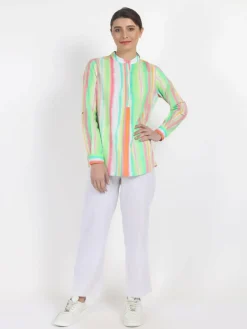 Vicci Germany Blusen<Damen Bluse mehrfarbig gestreift