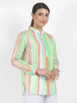 Vicci Germany Blusen<Damen Bluse mehrfarbig gestreift