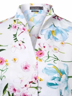 Franco Callegari Blusen<Damen Bluse weiß mehrfarbig gemustert