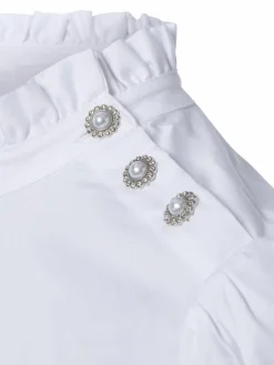 Rich & Royal Blusen<Damen Bluse weiß uni