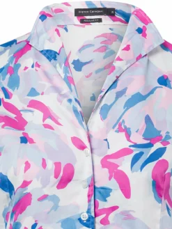 Franco Callegari Blusen<Damen Bluse pink aqua gemustert