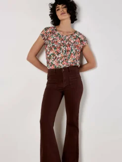 Damen Apricot Blusen>Damen Bluse