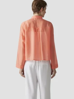 LCMT Blusen<Damen Bluse orange uni