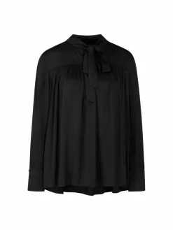 Marc Cain Blusen<Damen Bluse schwarz uni