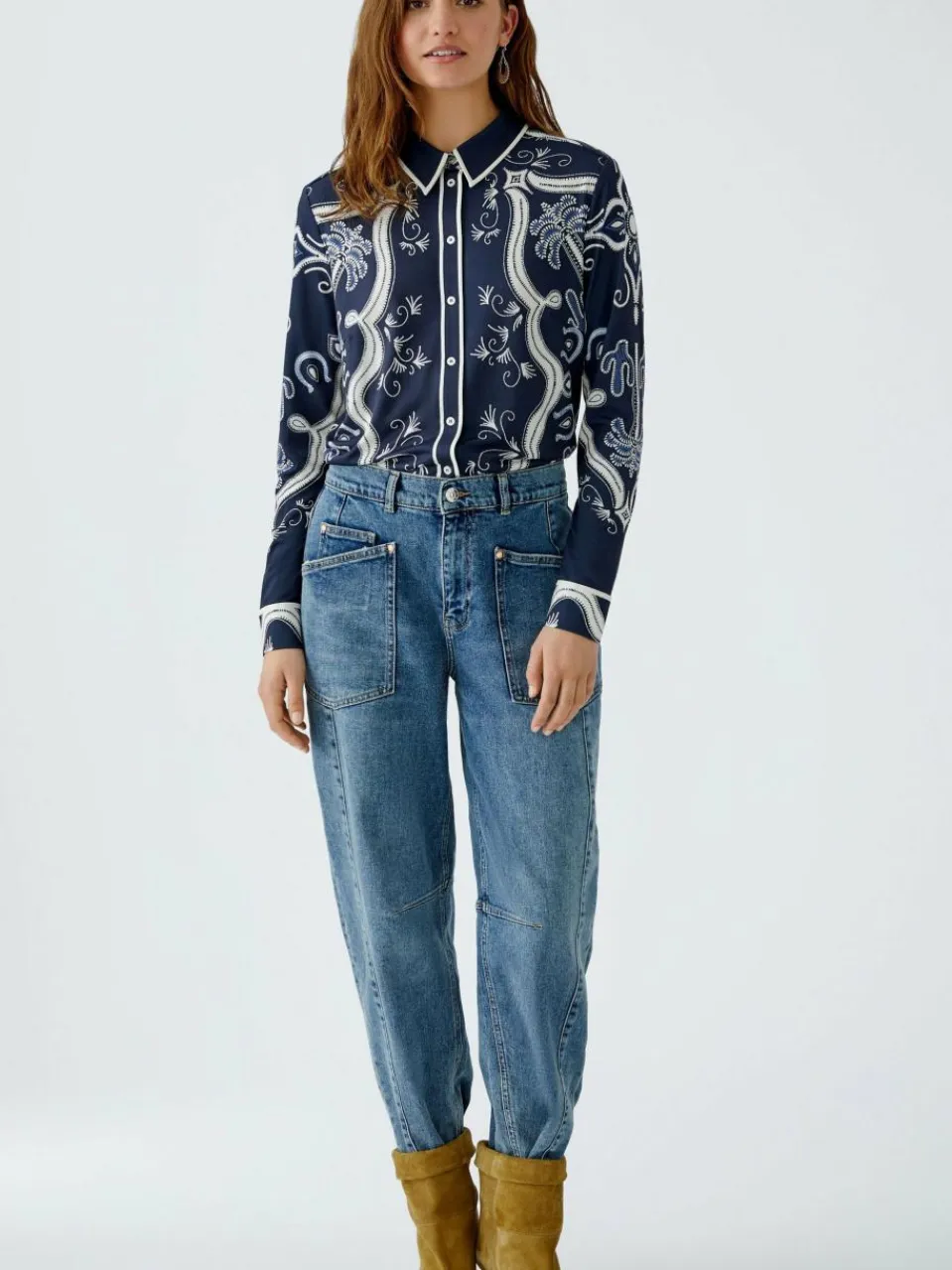 Damen Oui Blusen>Damen Bluse