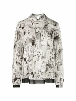 Marc Cain Blusen<Damen Bluse beige gemustert