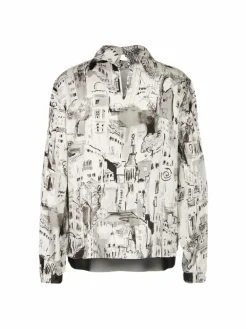 Marc Cain Blusen<Damen Bluse beige gemustert