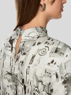 Marc Cain Blusen<Damen Bluse beige gemustert