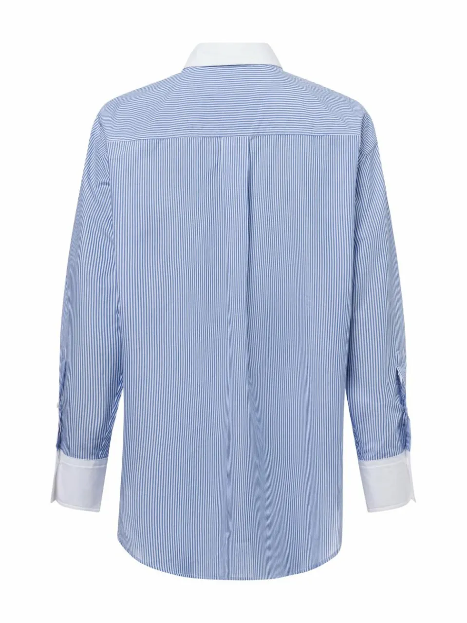 BOSS Blusen<Damen Bluse - Badina hellblau weiß gestreift